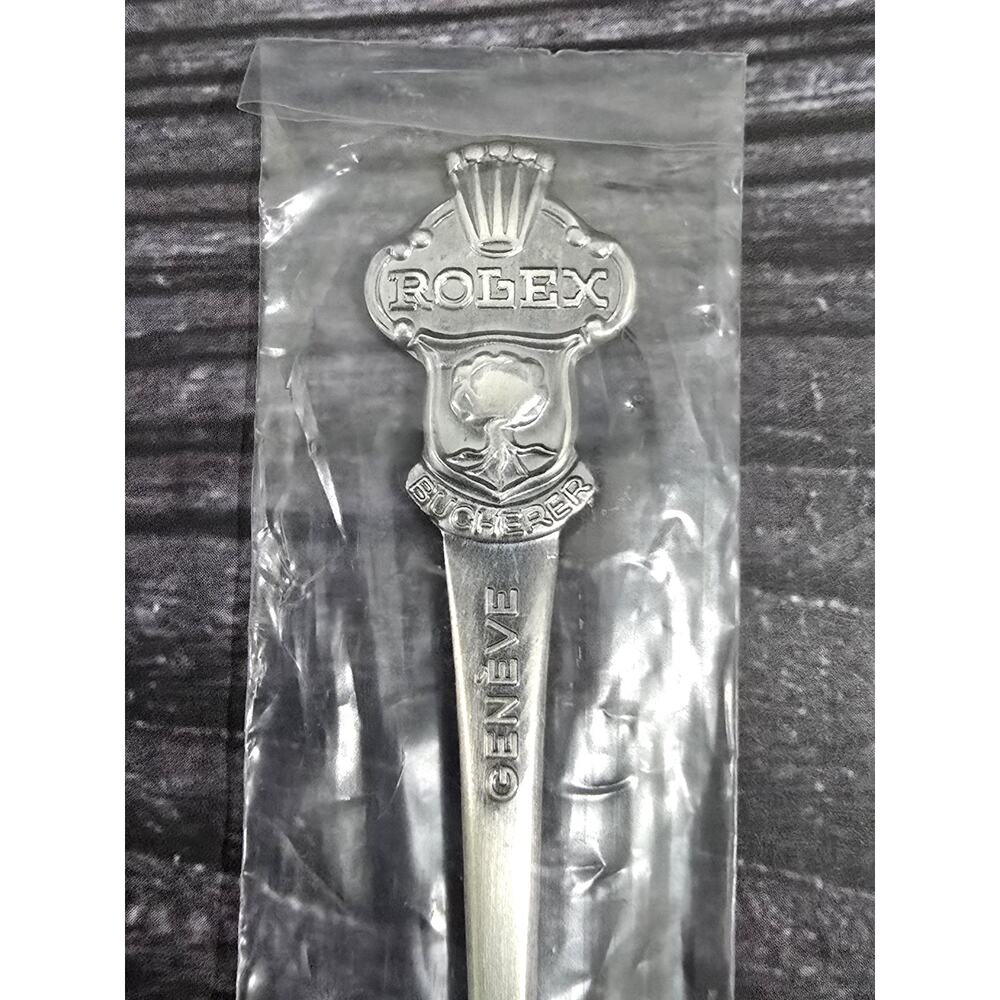 NEW NOS Rolex Bucherer of Switzerland Souvenir Spoon GENÈVE - Silver Plated CB 6